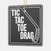 Hockey Toe Drag Keramisch Ornament (Links)