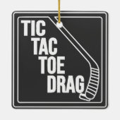 Hockey Toe Drag Keramisch Ornament (Achterkant)