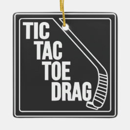 Hockey Toe Drag Keramisch Ornament