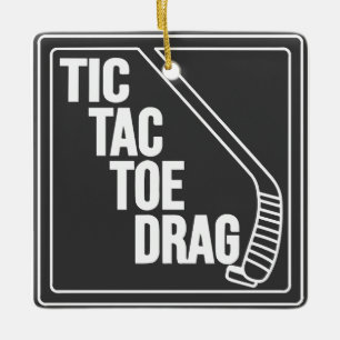 Hockey Toe Drag Keramisch Ornament