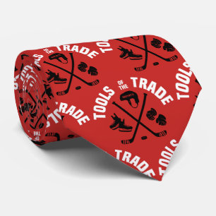 Hockey Tools of the Trade on Red Stropdas