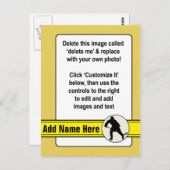 Hockey Trading Kaart Sjabloon (Voorkant / Achterkant)