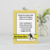 Hockey Trading Kaart Sjabloon (Staand voorkant)