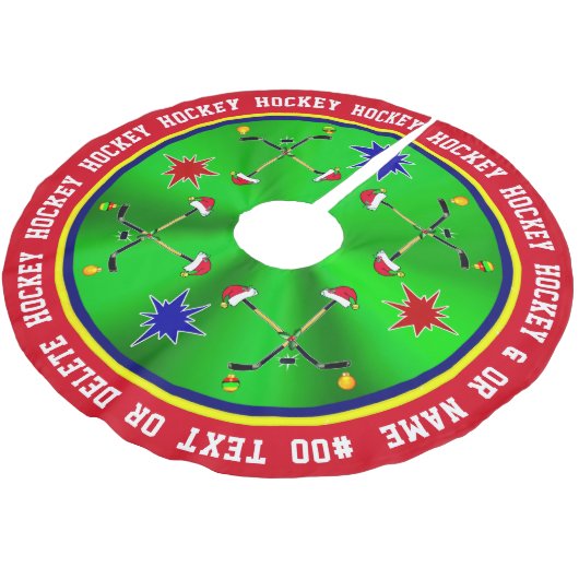 Hockey Tree Skirt, Hockey-kerstdecoratie Kerstboom Rok (Gekanteld)
