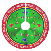 Hockey Tree Skirt, Hockey-kerstdecoratie Kerstboom Rok (Voorkant)