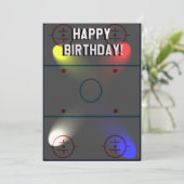 Hockey Trivia Birthday Card Feestdagenkaart (Staand voorkant)