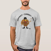 Hockey Turkey Nap Thanksgiving T-Shirt (Voorkant)