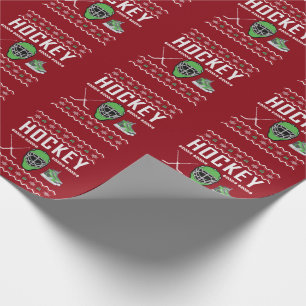 Hockey Ugly KerstSweater Cadeaupapier