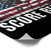 Hockey Usa Amerikaanse Vlag Grappige Vierde Juli H Poster (Hoek)