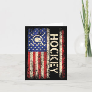 Hockey Usa Amerikaanse Vlag Hockeyspeler IJshockey Kaart