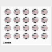 HOCKEY USA RONDE STICKER (Vel)
