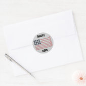 HOCKEY USA RONDE STICKER (Envelop)