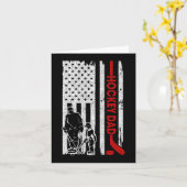 Hockey Vader Amerikaanse Vlag Vaderdag Cadeau voor Kaart (Gele Bloem)