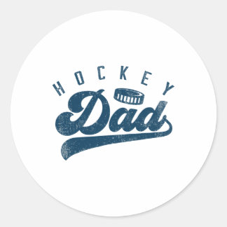 Hockey vader cadeaus papa Vaderdag  Ronde Sticker