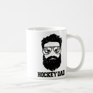 Hockey Vader Grappig Rommelig Haar Baard Hockey Va Koffiemok