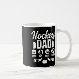 Hockey Vader Rij Betalen Klappen IJshockey Speler  Koffiemok