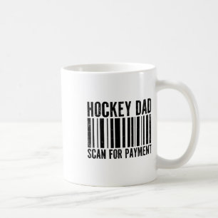 Hockey Vader Scan Voor Betaling Grappige Vader IJs Koffiemok