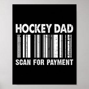 Hockey Vader Scan Voor Betaling Rcode Vaderdag Poster