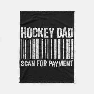 Hockey Vader Scan Voor Betaling Shirt Heren Hockey Fleece Deken