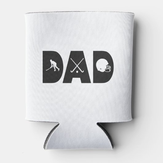 Hockey Vader Vaderdag ijshockey Speler Cadeau  Blikjeskoeler (Voorkant)