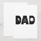 Hockey Vader Vaderdag ijshockey Speler Cadeau  Kaart (Voorkant / Achterkant)