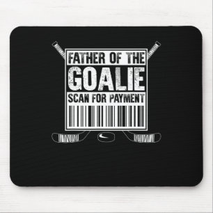 Hockey vader van de goalie scan voor betaling f muismat