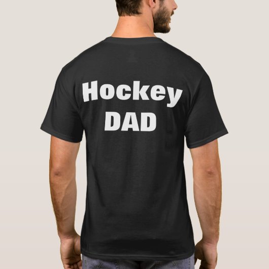 Hockey vader zwart shirt (Achterkant)
