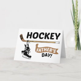 Hockey-Vaderdag en -sticker Kaart