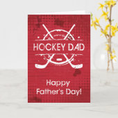 Hockey Vaderdag Hockey Dad Kaart (Gele Bloem)