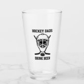Hockey vaders Drink bier Schattigee grappige sport Glas (Voorkant)