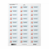 Hockey Vakantie Etiket (Full Sheet)