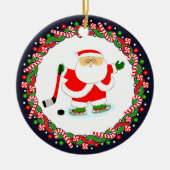Hockey Vakantie Gift Keramisch Ornament (Voorkant)