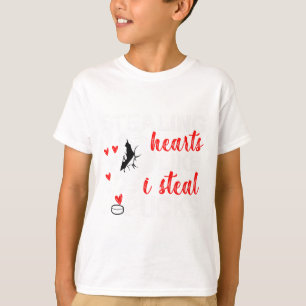 Hockey Valentines stelen harten zoals ik de puck s T-shirt