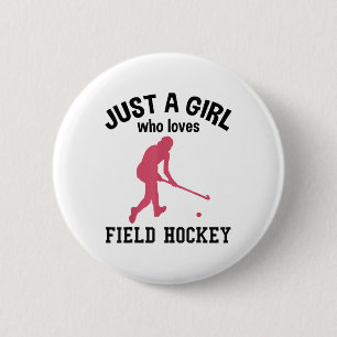 Hockey Veldhockey Speler Veldhockeystick Cool Ronde Button 5,7 Cm