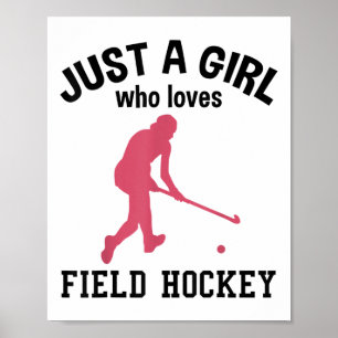Hockey Veldhockeyspeler Veldhockeystick Cool Poster