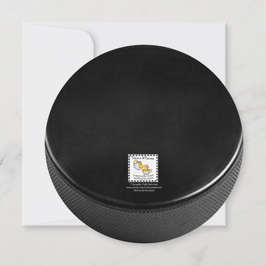 Hockey Verjaardag Uitnodiging (Achterkant)