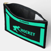 Hockey verjaardagscadeau, Hockey speler meisje, Etui (Open)