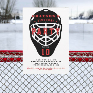 Hockey verjaardagsfeestje uitnodiging