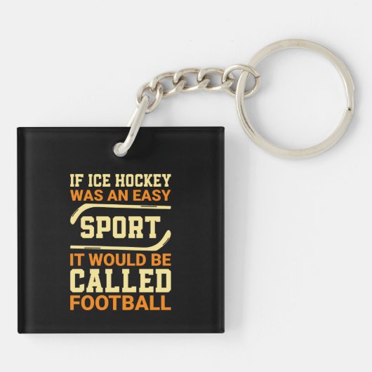 Hockey Versus Football Sleutelhanger (Achterkant)