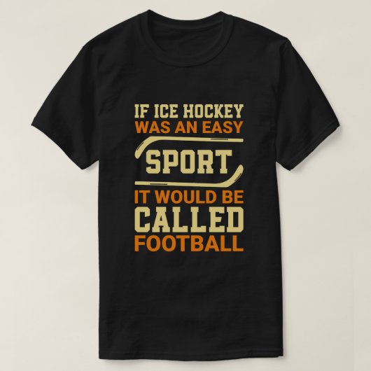 Hockey Versus Football T-shirt (Design voorkant)