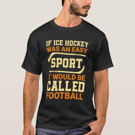 Hockey Versus Football T-shirt (Voorkant)