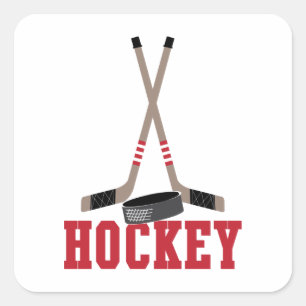 Hockey Vierkante Sticker