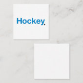 Hockey Vierkante Visitekaartje (Voorkant / Achterkant)