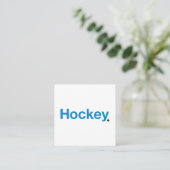Hockey Vierkante Visitekaartje (Staand voorkant)