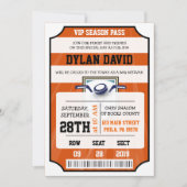 HOCKEY VIP TICKET Bar/Bat Mitzvah Uitnodiging (Voorkant)