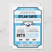 HOCKEY VIP TICKET Bar Bat Mitzvah Uitnodiging (Voorkant)