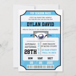 HOCKEY VIP TICKET Bar Bat Mitzvah Uitnodiging