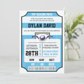 HOCKEY VIP TICKET Bar Bat Mitzvah Uitnodiging (Staand voorkant)