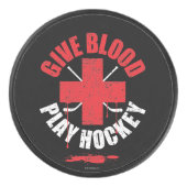 Hockey voor bloedspel geven puck (Voorkant)