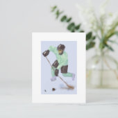 Hockey voor de Goal Art Briefkaart (Staand voorkant)